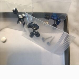 Jewelry Bundle! 3 Pairs Of Screw Back Earrings And One Hoop, One Bracelet